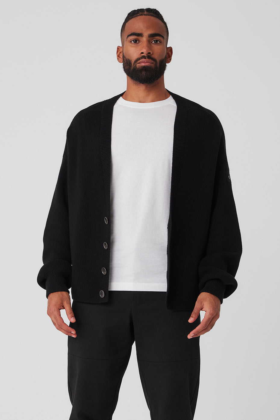 Scholar Cardigan Sweater — Black