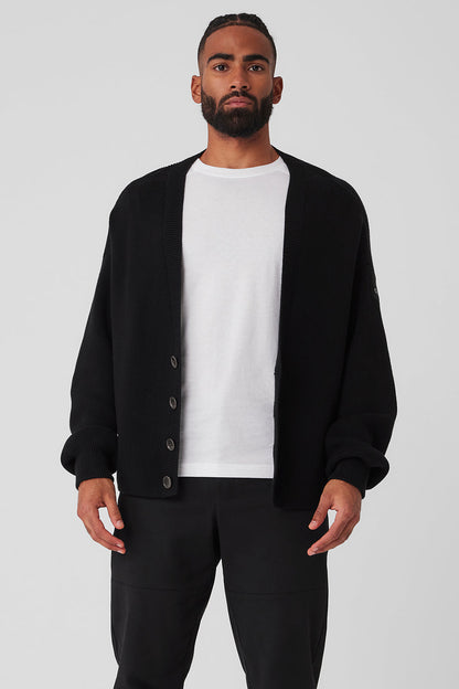 Scholar Cardigan Sweater — Black