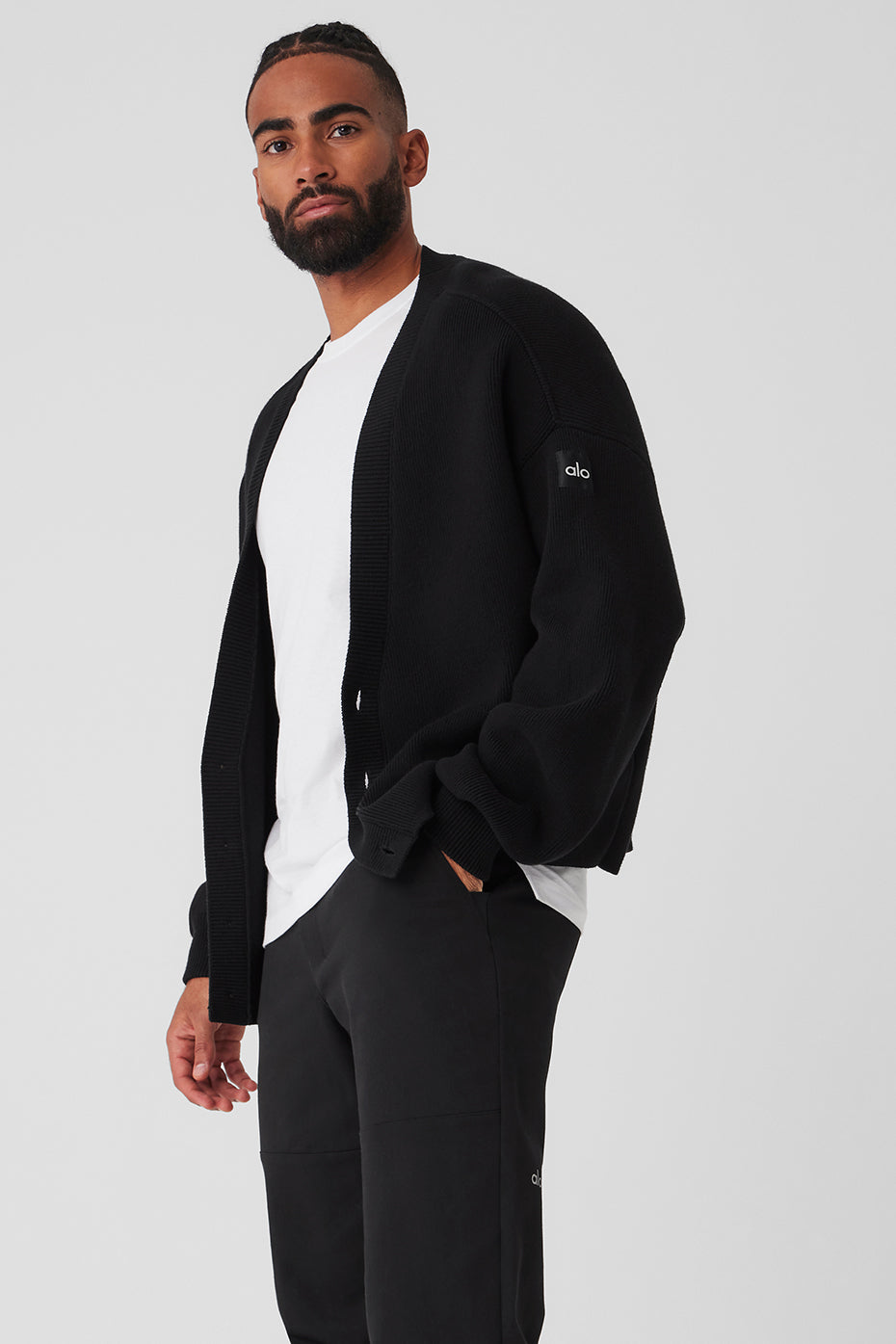 Scholar Cardigan Sweater — Black