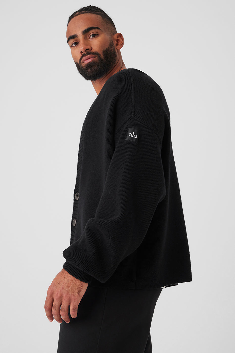 Scholar Cardigan Sweater — Black
