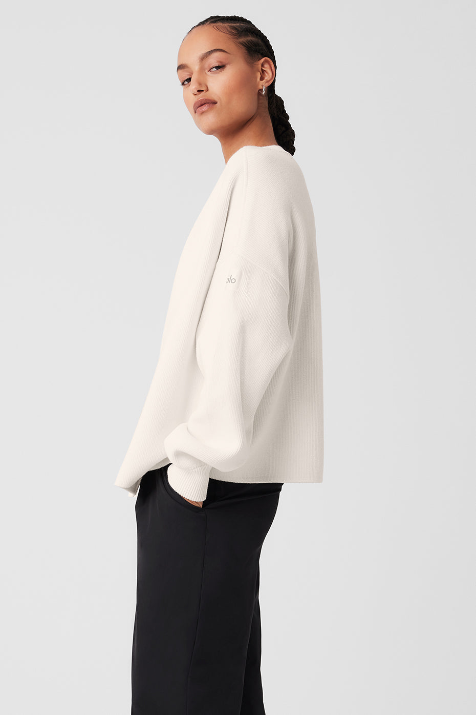 Scholar Cardigan Sweater — Ivory