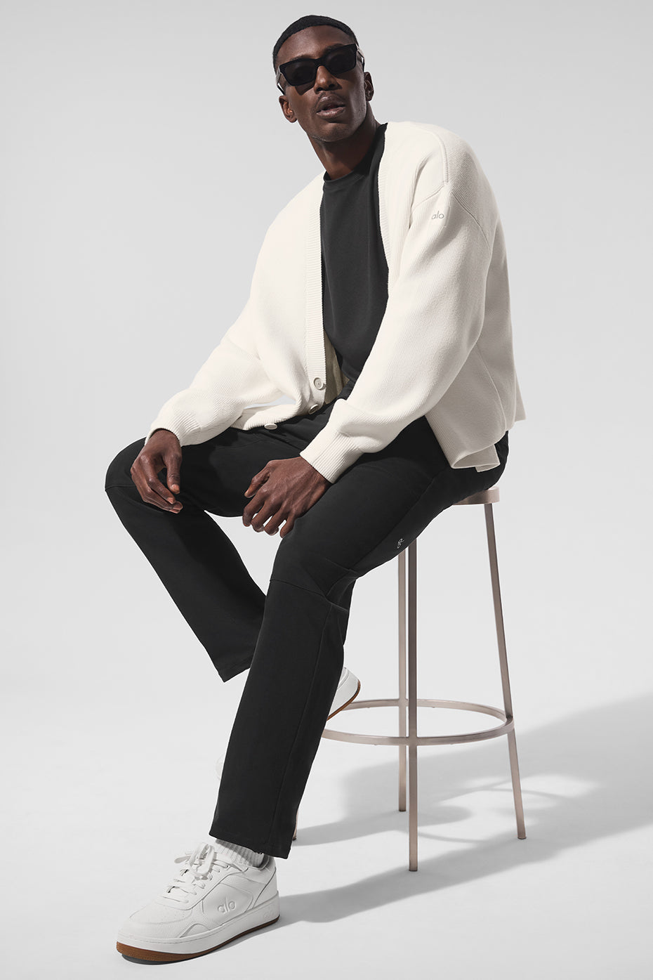 Scholar Cardigan Sweater — Ivory