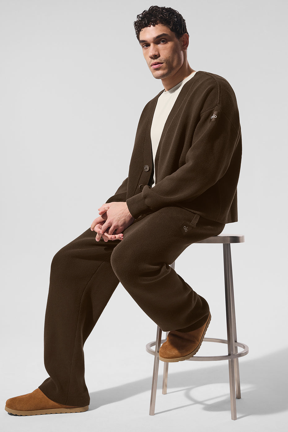 Scholar Cardigan Sweater — Espresso