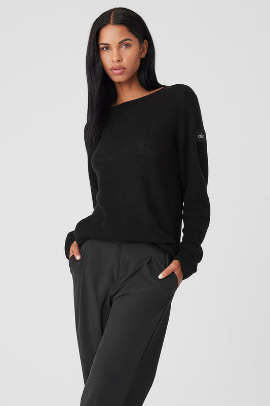 Cashmere Reform Long‑Sleeve — Black