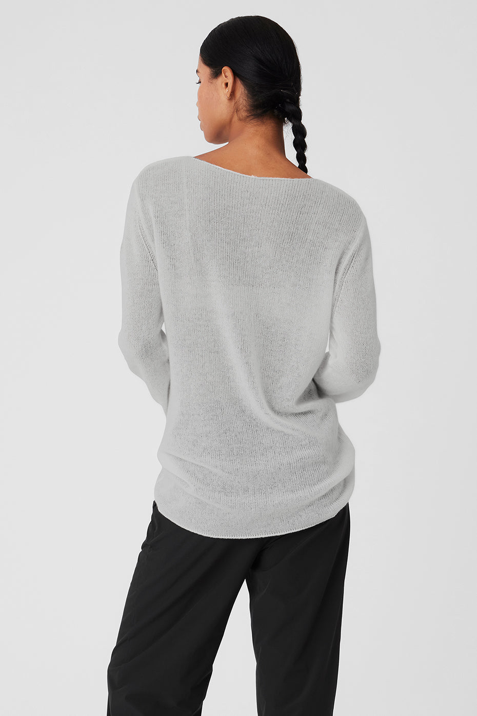 Cashmere Reform Long‑Sleeve — Dove Grey Heather
