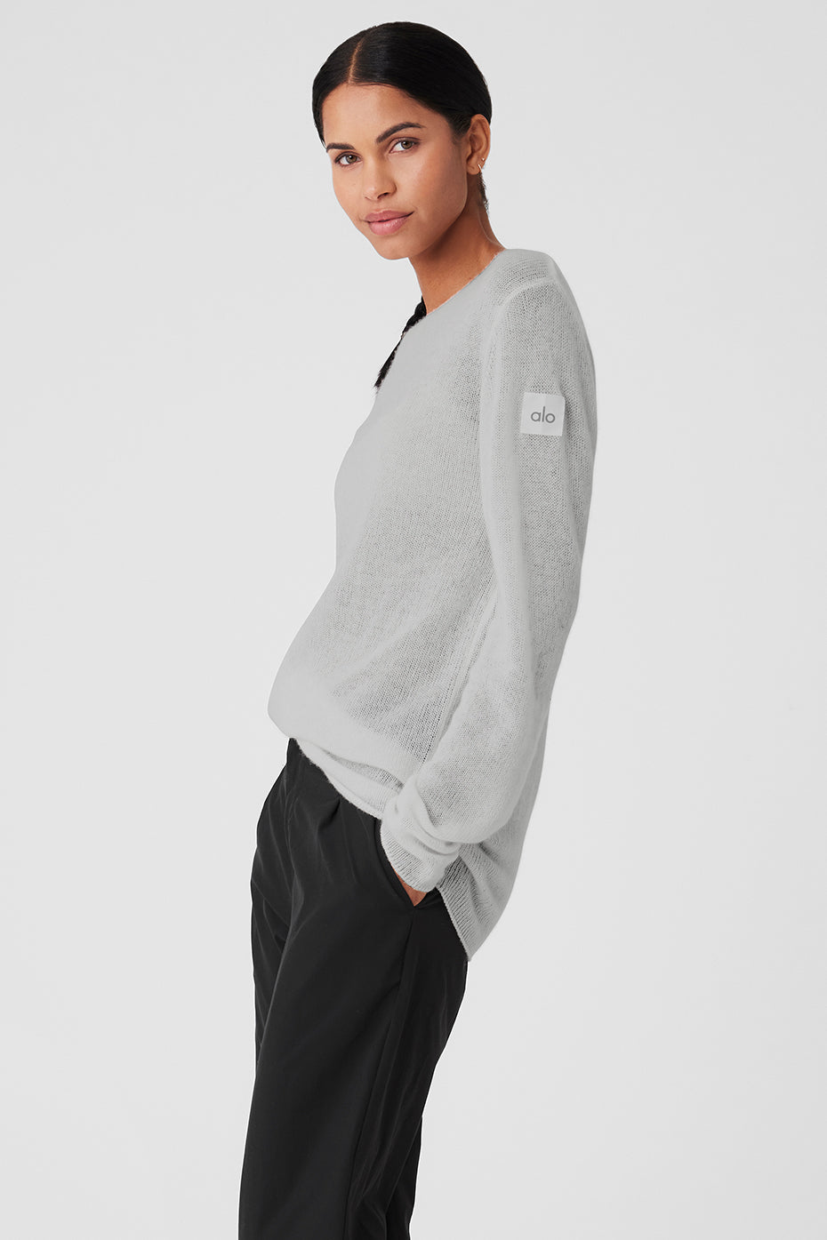 Cashmere Reform Long‑Sleeve — Dove Grey Heather