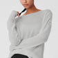 Cashmere Reform Long‑Sleeve — Dove Grey Heather