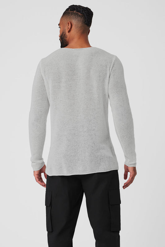 Cashmere Reform Long‑Sleeve — Dove Grey Heather