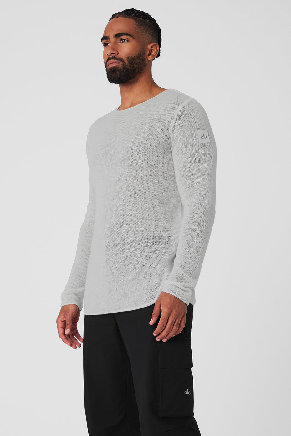 Cashmere Reform Long‑Sleeve — Dove Grey Heather