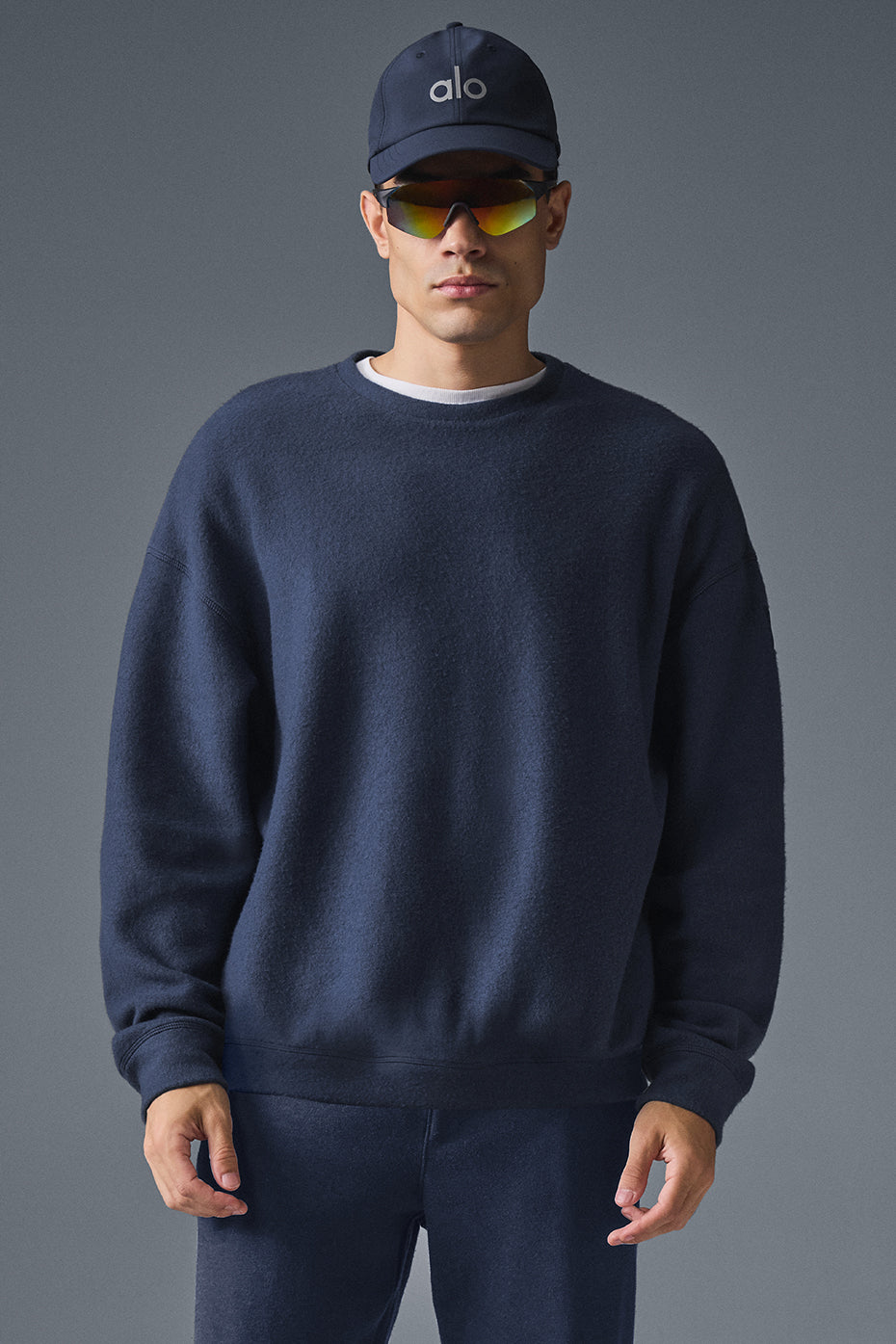 Triumph Restore Crew Neck Sweatshirt — Navy