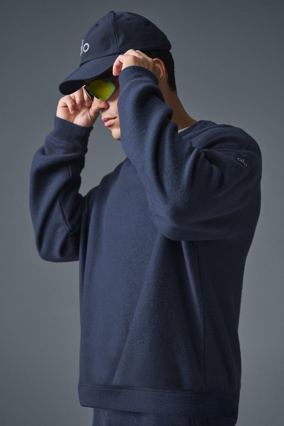 Triumph Restore Crew Neck Sweatshirt — Navy