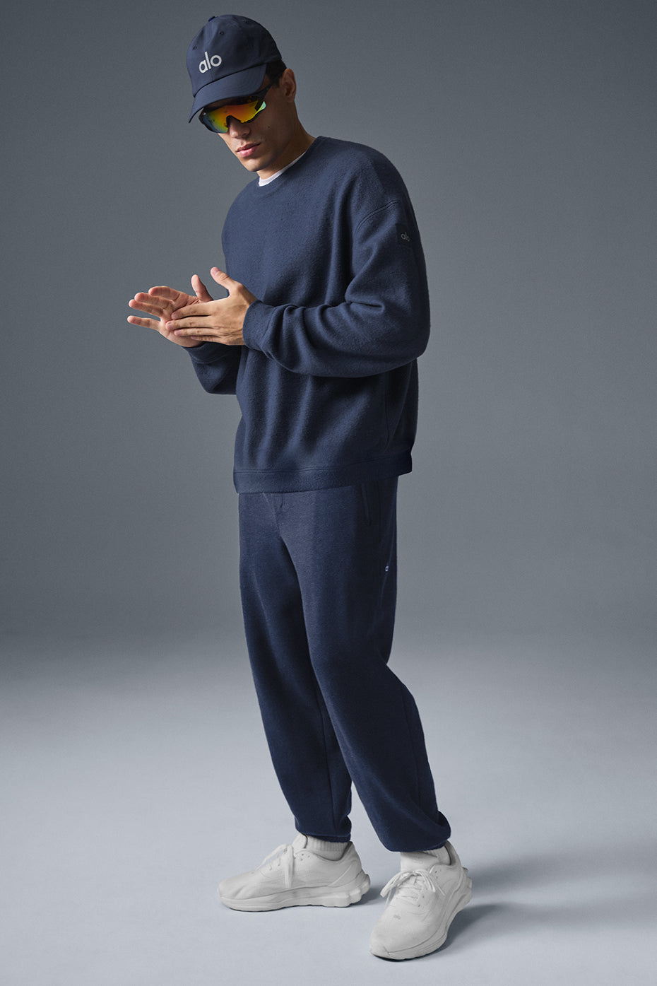 Triumph Restore Crew Neck Sweatshirt — Navy