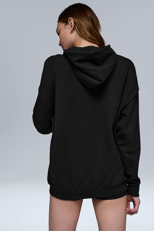 Double Take Hooded Sweatshirt — Black