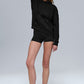 Double Take Hooded Sweatshirt — Black