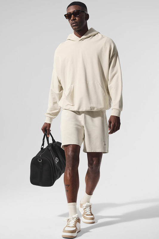 Double Take Hooded Sweatshirt — Bone