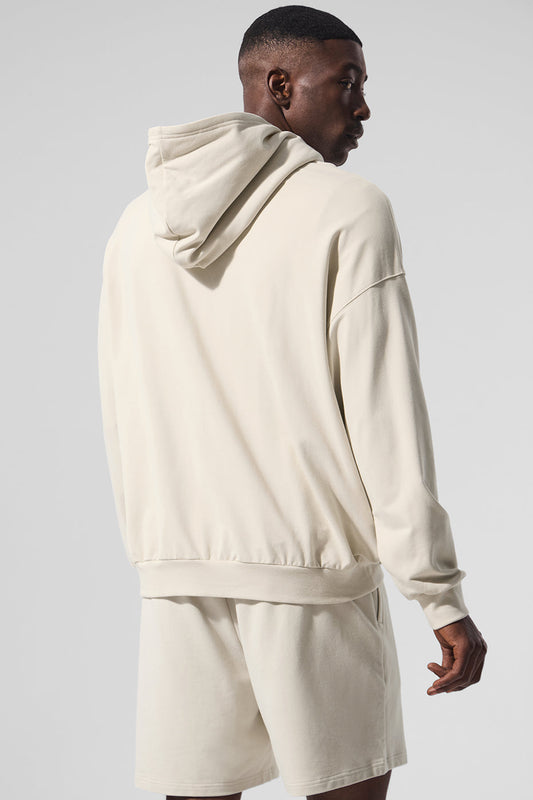 Double Take Hooded Sweatshirt — Bone