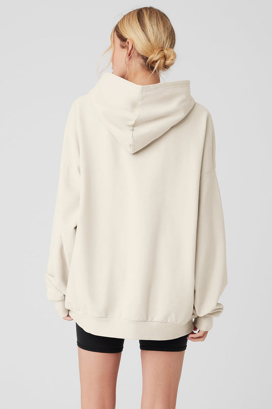 Double Take Hooded Sweatshirt — Bone