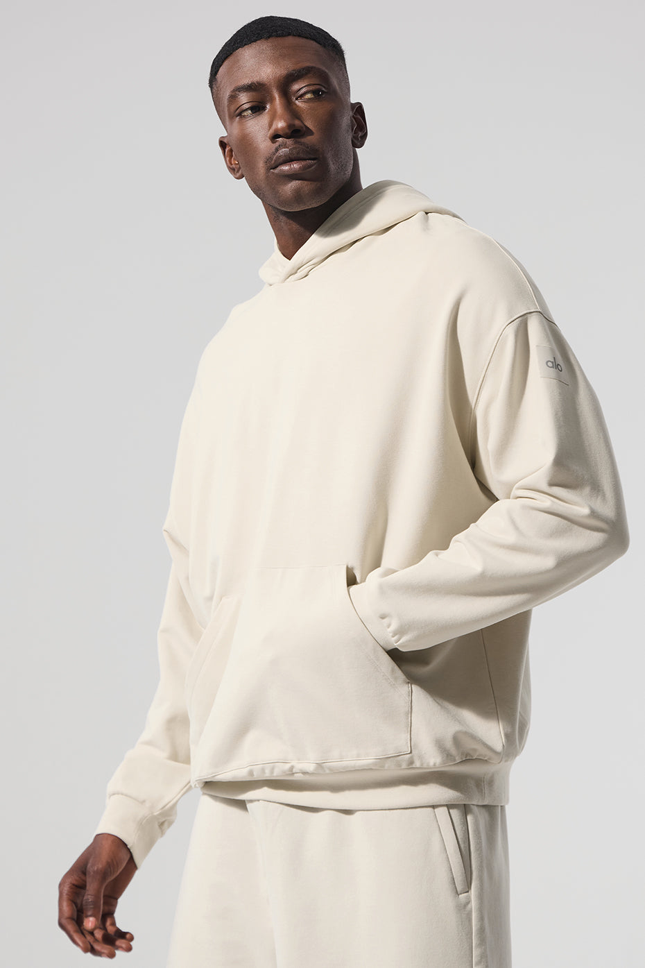 Double Take Hooded Sweatshirt — Bone