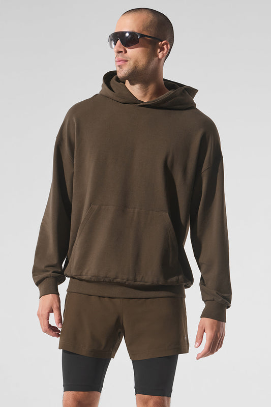 Double Take Hooded Sweatshirt — Espresso