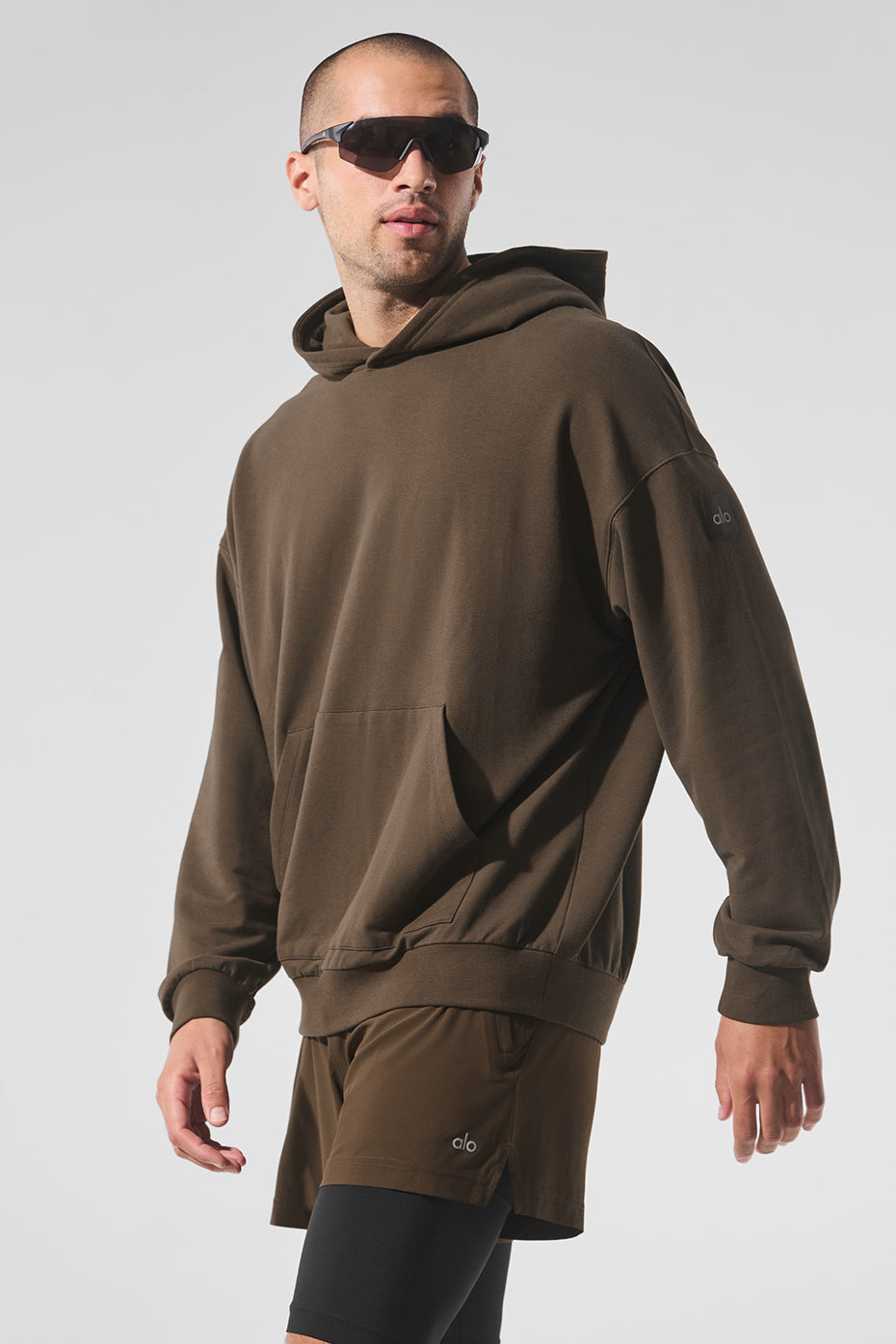 Double Take Hooded Sweatshirt — Espresso