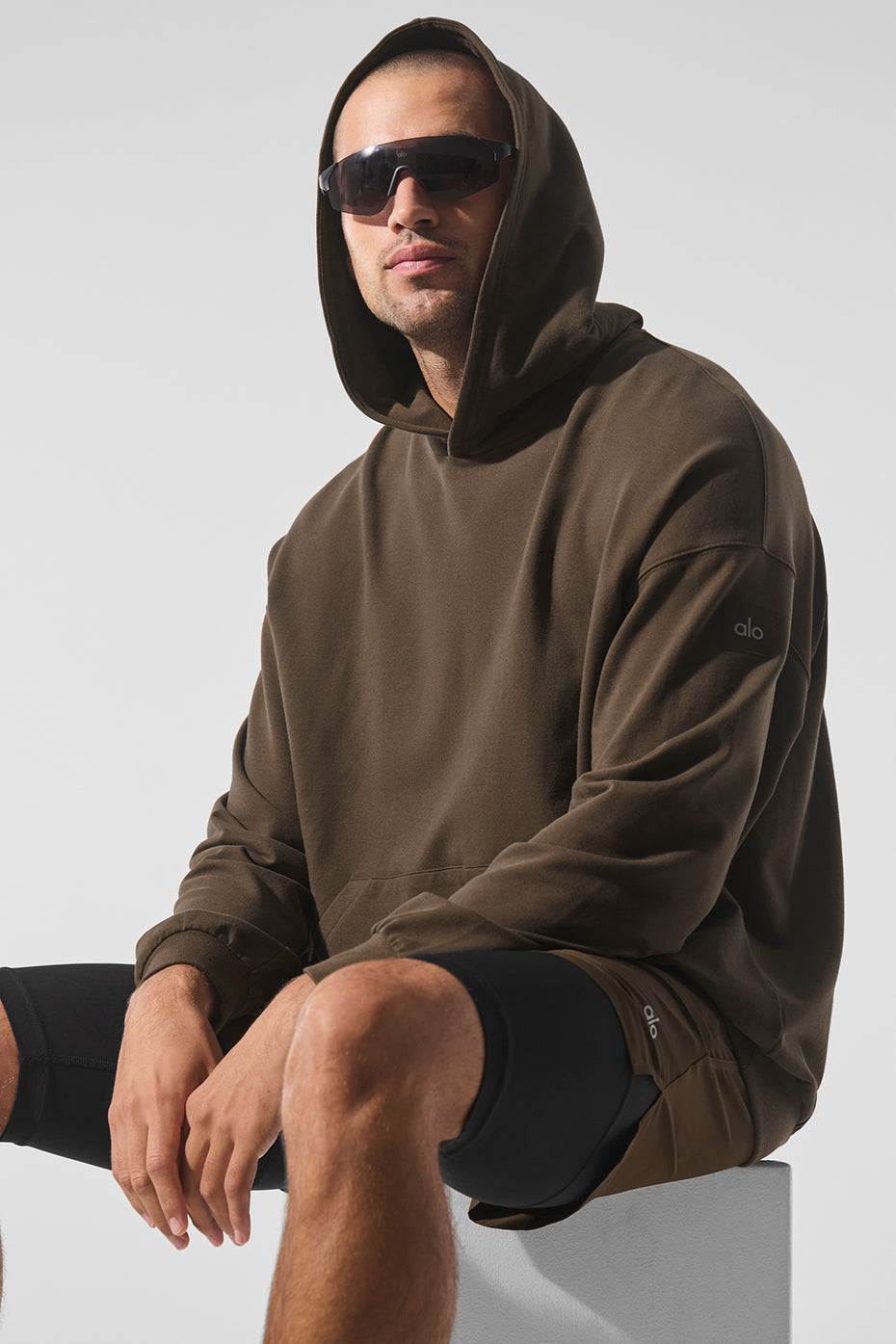 Double Take Hooded Sweatshirt — Espresso