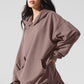 Double Take Hooded Sweatshirt — Mushroom