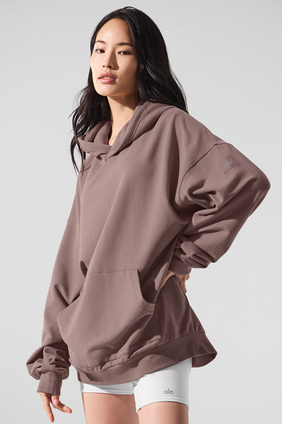 Double Take Hooded Sweatshirt — Mushroom