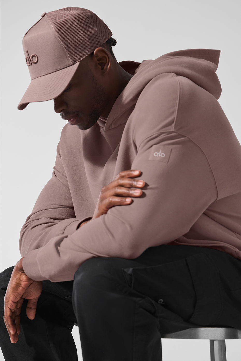 Double Take Hooded Sweatshirt — Mushroom