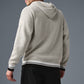 Sports Club Sweater Knit Hooded Sweatshirt — Bone