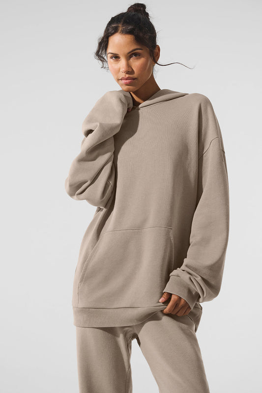 Chill Vintage Wash Hooded Sweatshirt — Gravel Wash