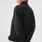 Light Weight Takeaway Track Crew Sweatshirt — Black