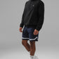 Light Weight Takeaway Track Crew Sweatshirt — Black