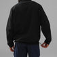 Light Weight Takeaway Track Crew Sweatshirt — Black