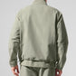 Light Weight Takeaway Track Crew Sweatshirt — Limestone