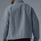 Light Weight Takeaway Track Crew Sweatshirt — Steel Grey