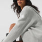 Domain Rib Knit Full Zip Sweater — Athletic Heather Grey