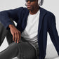 Conquer Max Mock Neck Full Zip — Navy