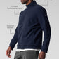 Conquer Max Mock Neck Full Zip — Navy