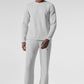 Elevate Waffle Long‑Sleeve Crew — Athletic Heather Grey