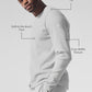 Elevate Waffle Long‑Sleeve Crew — Athletic Heather Grey