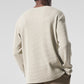 Elevate Waffle Long‑Sleeve Crew — Bone