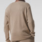 Elevate Waffle Long‑Sleeve Crew — Gravel