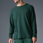 Elevate Waffle Long‑Sleeve Crew — Winter Ivy