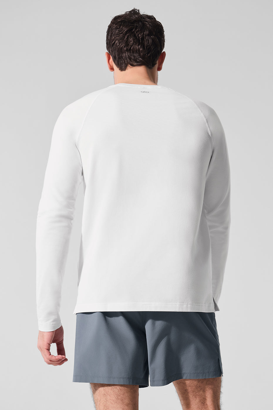 Vapor Crewneck Long‑Sleeve — White
