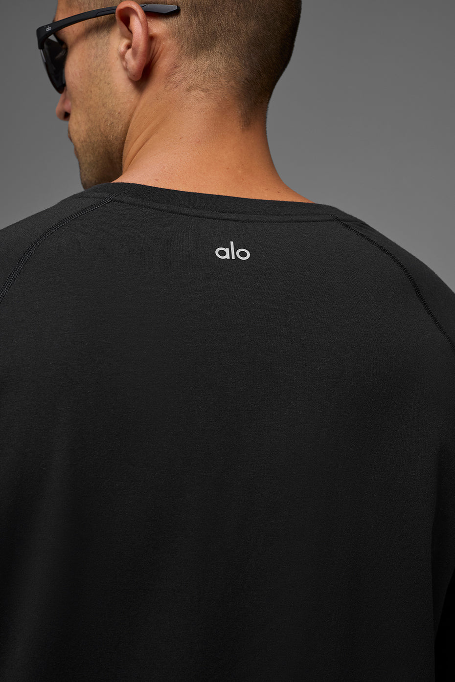 Vapor Crewneck Long‑Sleeve — Black