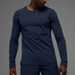 Vapor Crewneck Long‑Sleeve — Navy