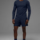 Vapor Crewneck Long‑Sleeve — Navy