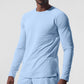 Vapor Crewneck Long‑Sleeve — Seashell Blue