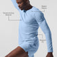 Vapor Crewneck Long‑Sleeve — Seashell Blue