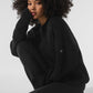 Domain Rib Knit Crew Sweater — Black